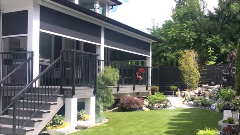 Motorized Outdoor Backyard Privacy Screens Oakville